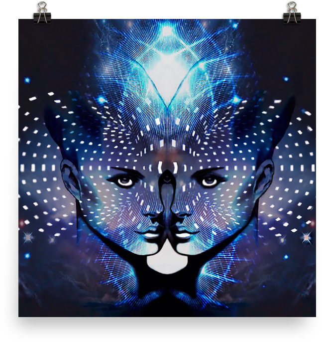 Durga - Modern Art (1000x1000), Png Download