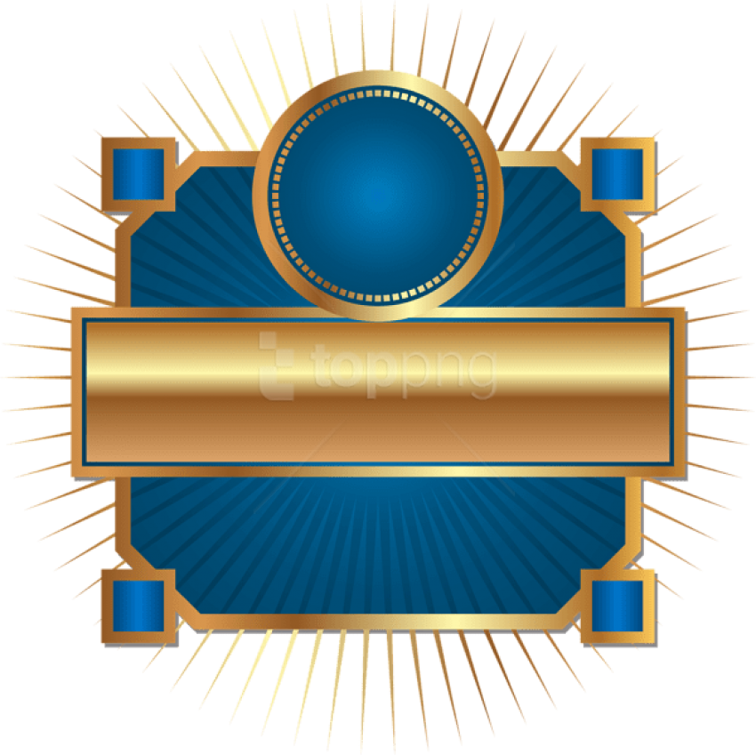 Free Png Download Decorative Label Blue Clipart Png - Circle (850x849), Png Download