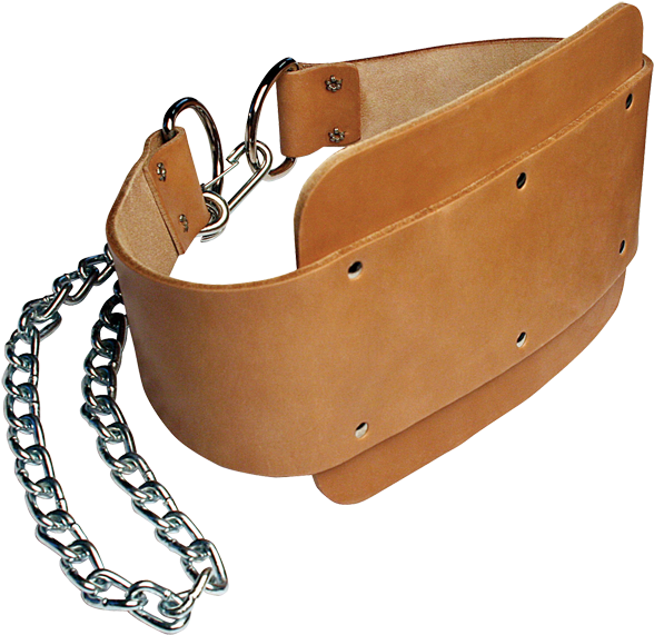 Leather Dipping Belt - Dipping Belt With Chain (600x600), Png Download
