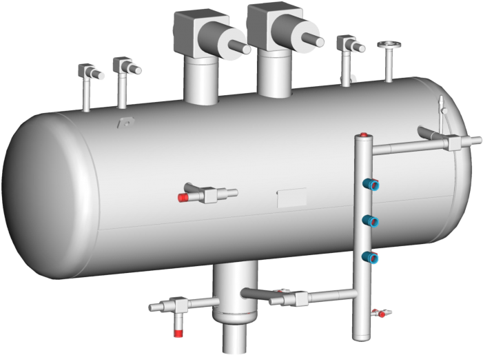 Witt Surge Drum And Receiver Type Haz - Flange (711x533), Png Download
