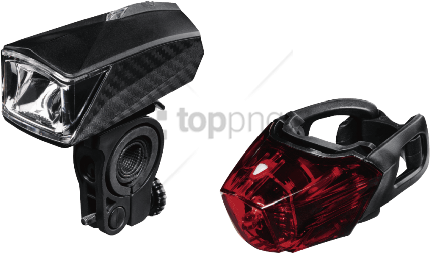 Free Png Hama Pro Bike Front Light, With 1 Led Png - Fietsverlichting Set (850x501), Png Download