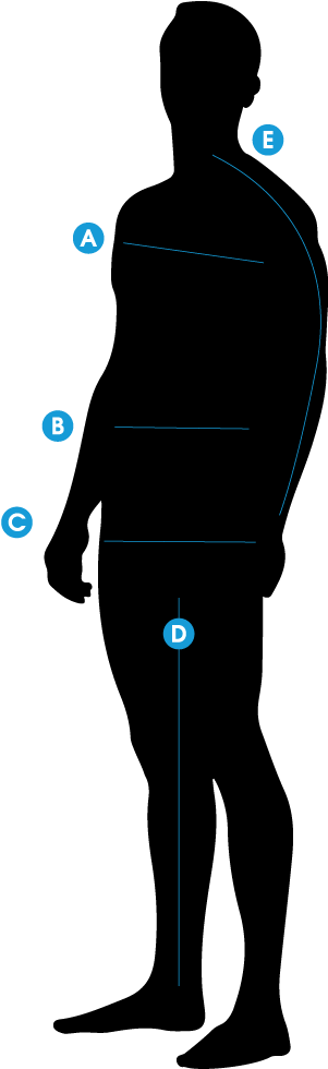 How To Measure - Standing (320x999), Png Download
