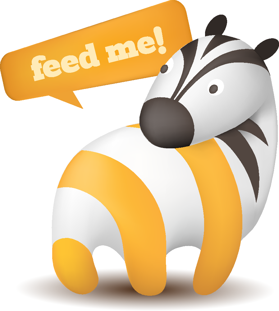 Cute To Material Subscribe Theme Vector Zebra Clipart - Rss Feed (898x1000), Png Download