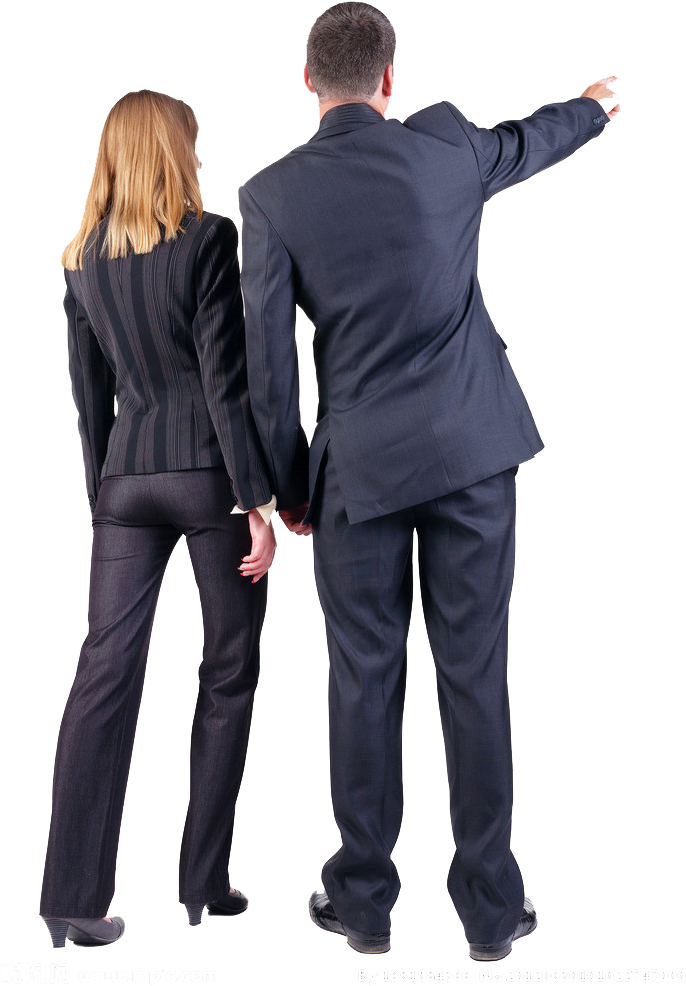 Business People - 사람 뒷모습 (704x1024), Png Download