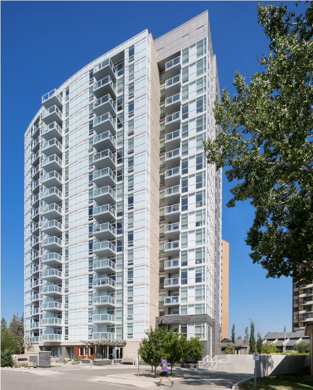 Building Exterior Street View Of Elata - Glenmore Gardens (1050x800), Png Download