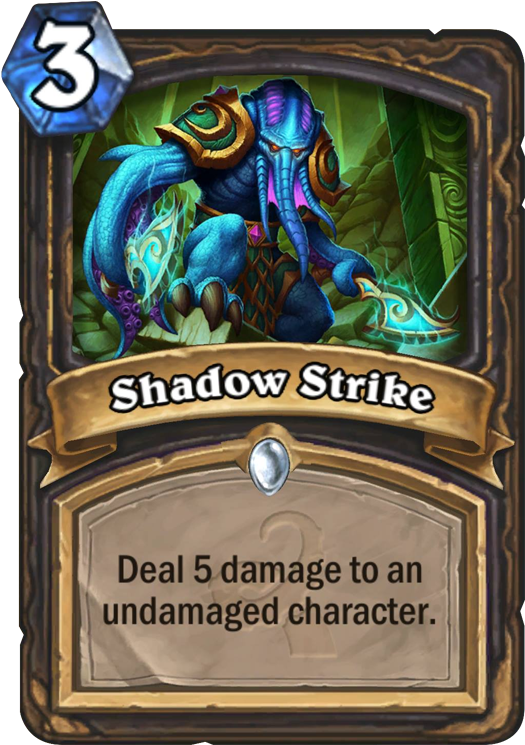 Shadow Strike Card - Hearthstone Tolin's Goblet (567x811), Png Download