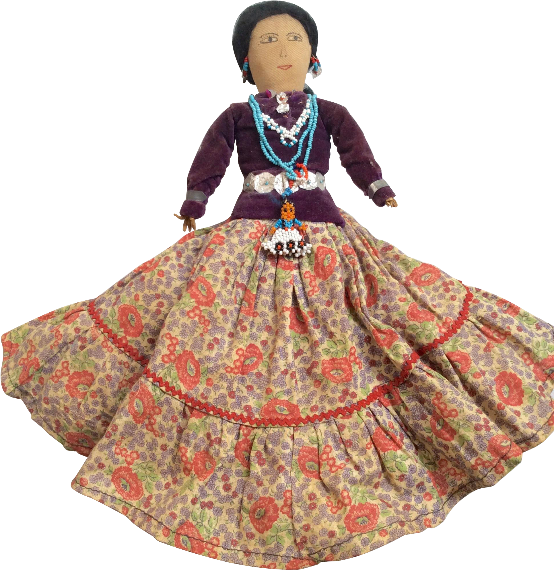 Vintage Cloth Native Doll (1988x1988), Png Download