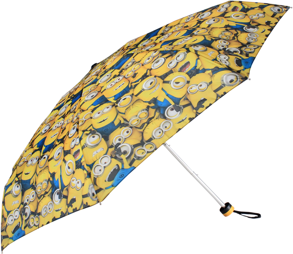 John's Minions Series 5 Fold Ladies Umbrella 585mm (1024x862), Png Download