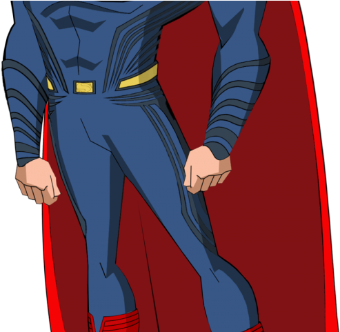 Superman Clipart Picsart Png - Dcau Superman (640x480), Png Download