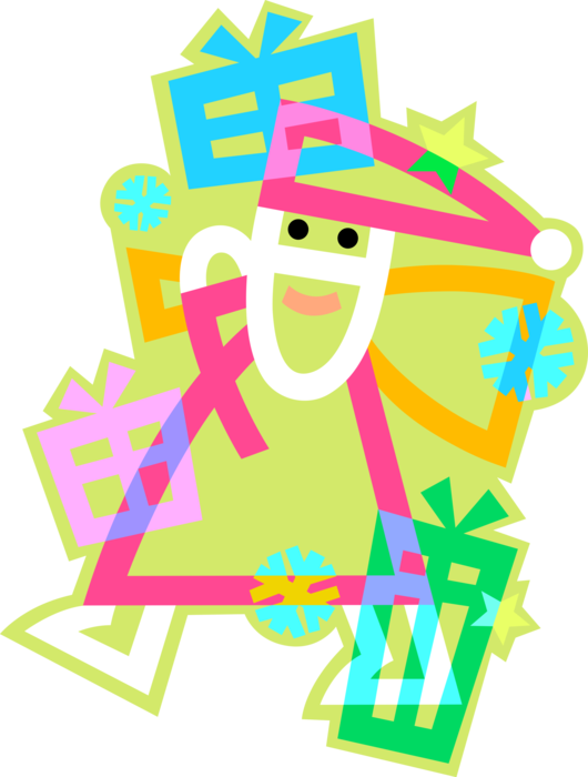 Santa Claus With Christmas (530x700), Png Download