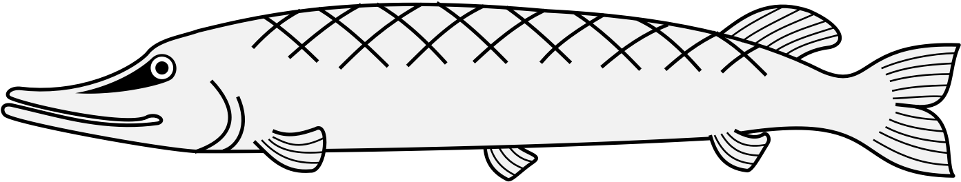 Details, Png, Svg - Fish Outline (1424x308), Png Download
