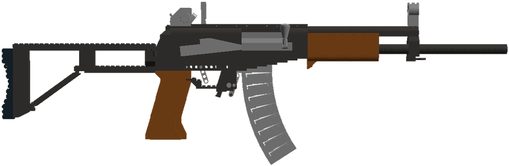 Pause - Assault Rifle (1100x723), Png Download