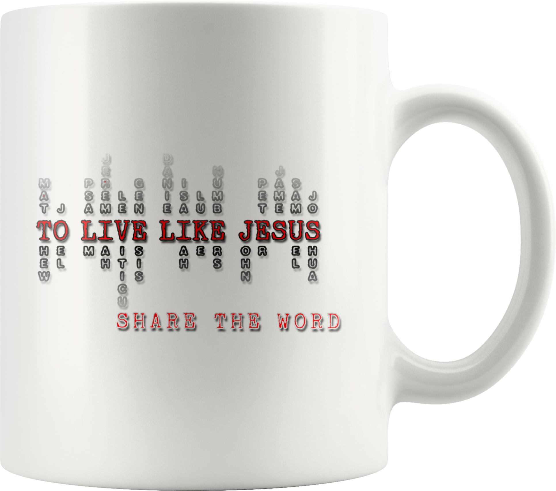 Share The Word Christian Faith Bible Verse Mugs - Beer Stein (2000x2000), Png Download