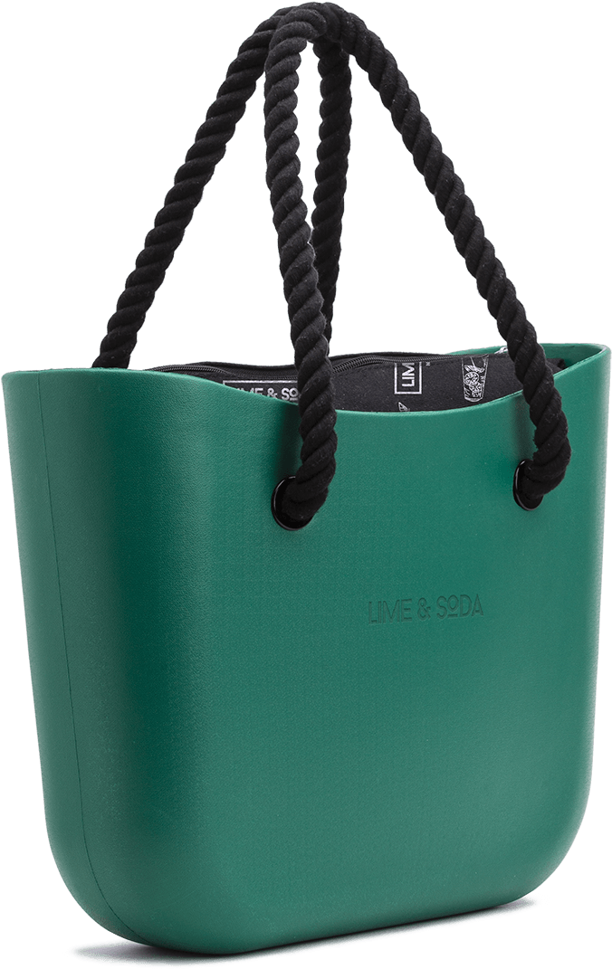 Lime & Soda Bolso Verde Oscuro - Bolso Png (1015x1464), Png Download