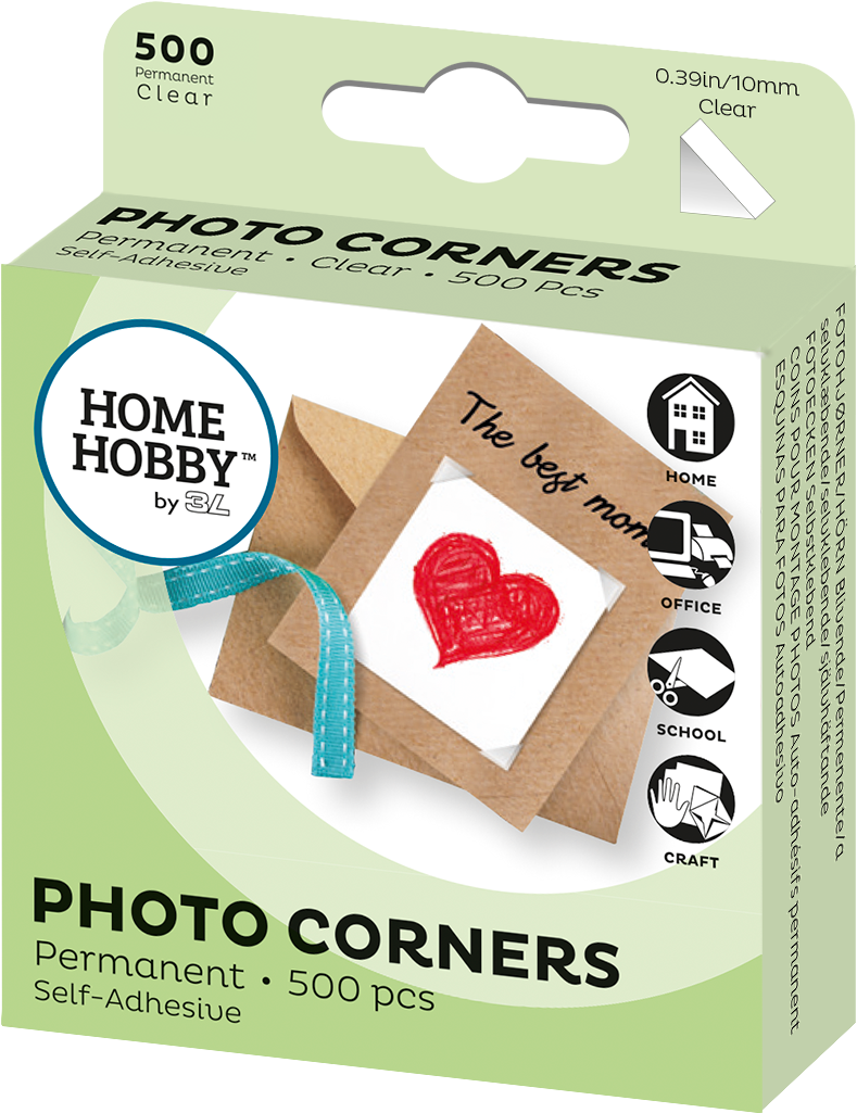 Photo Corners Clear, 500 Pcs, 10mm - 3l Clear Photo Corners (1080x1080), Png Download