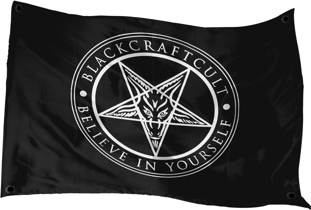 Black Craft Cult Flag (1388x984), Png Download