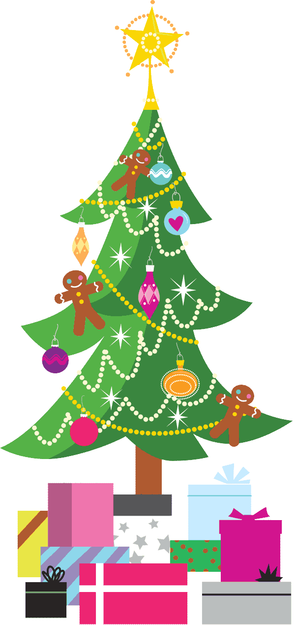 Christmas Tree (600x1269), Png Download