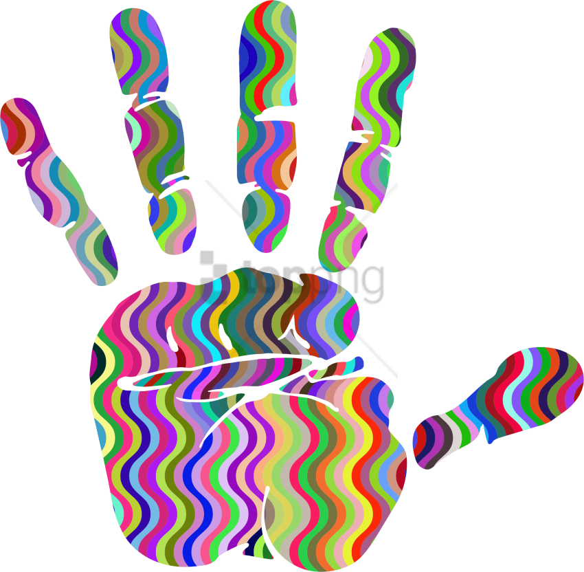 Free Png Download Waves Handprint Silhouette - Huella De Una Mano Png (850x832), Png Download