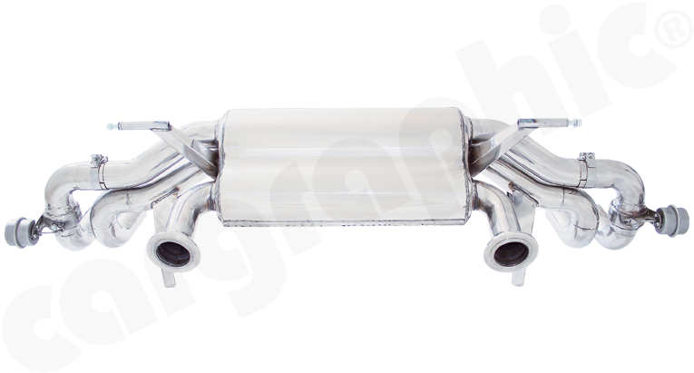 Audi R8 V8 - Exhaust System (770x420), Png Download
