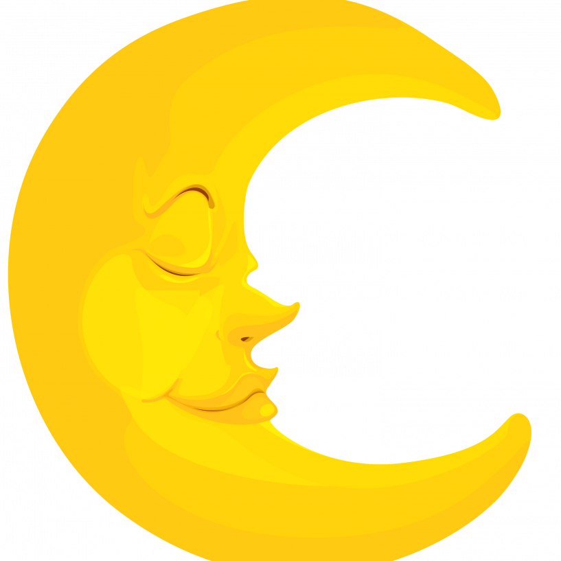 Transparent Background Moon Clipart (817x817), Png Download