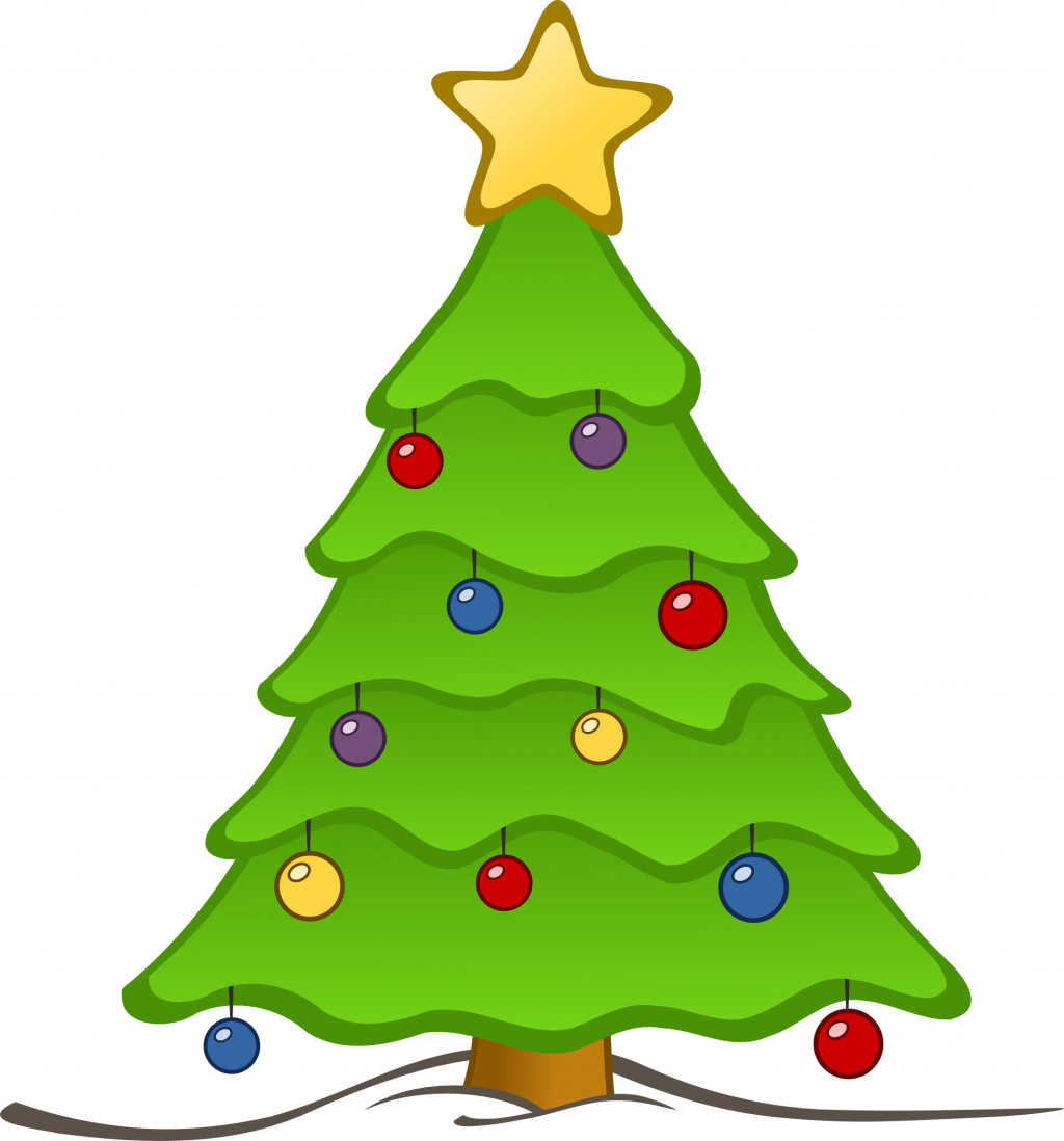 Christmas ~ Clipartmas Tree Clip Art Free Images Cliparting - Draw A Big Christmas Tree (1024x1098), Png Download