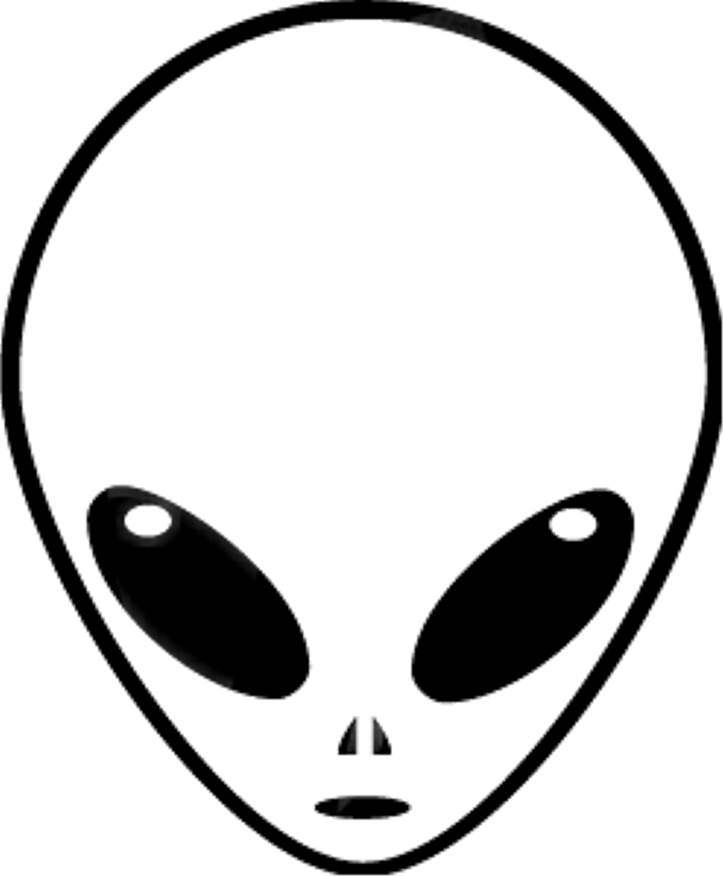 #et #alien #tumblr - Easy To Draw Alien Head (1024x1240), Png Download