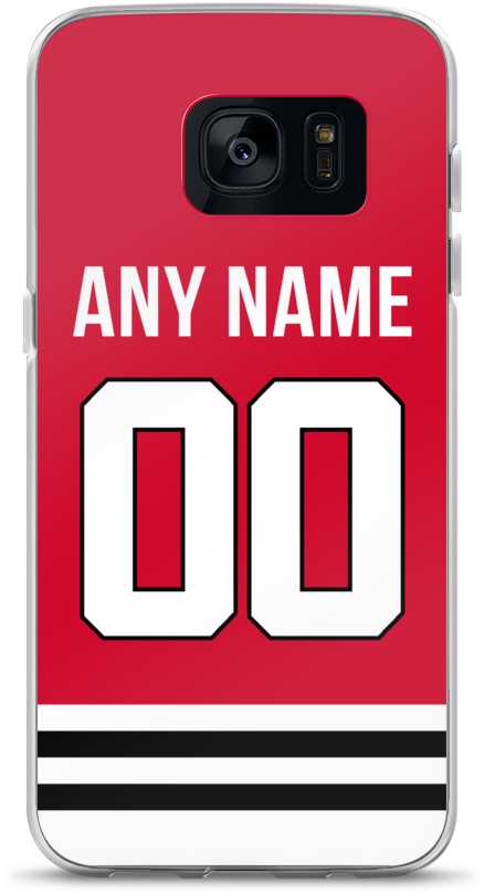 Chicago Blackhawks Jersey Samsung Case - Mobile Phone (1000x1000), Png Download