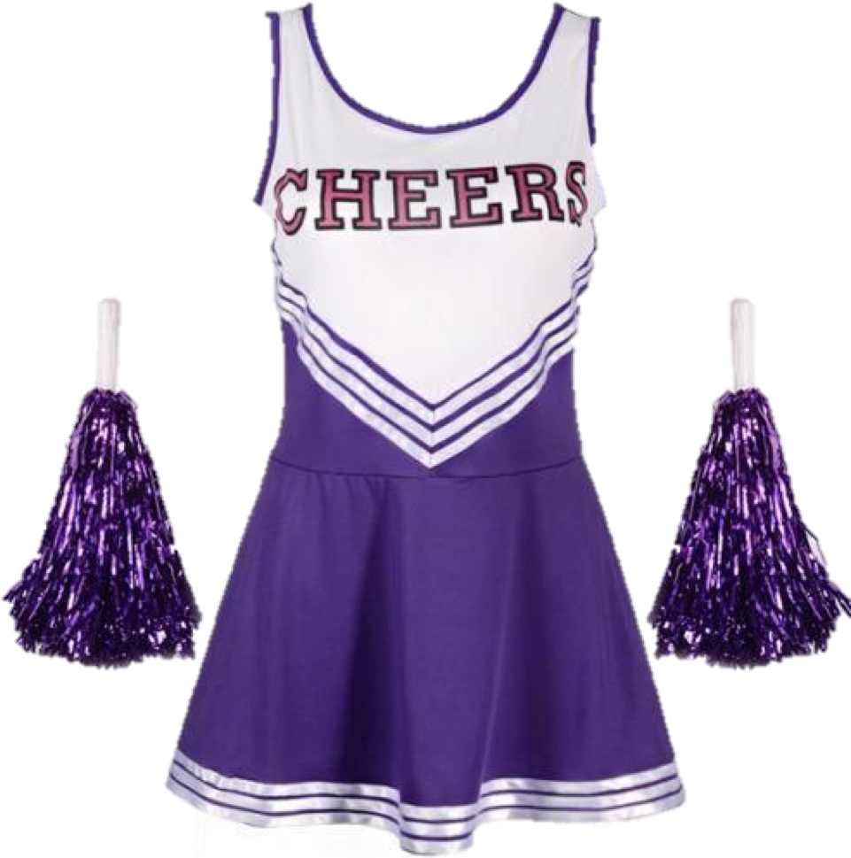 Picture1 - Purple Cheerleader Dress (975x1010), Png Download