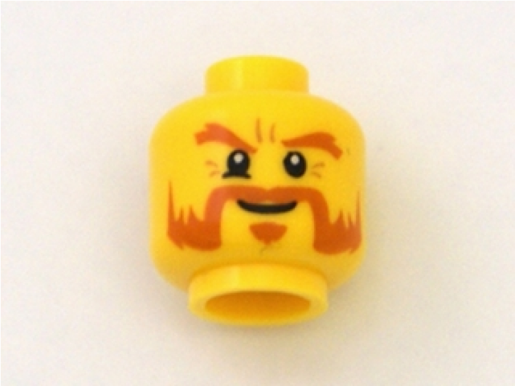4656483 3626cpb0652 Yellow Minifig, Head Beard Dark - Toy (750x750), Png Download