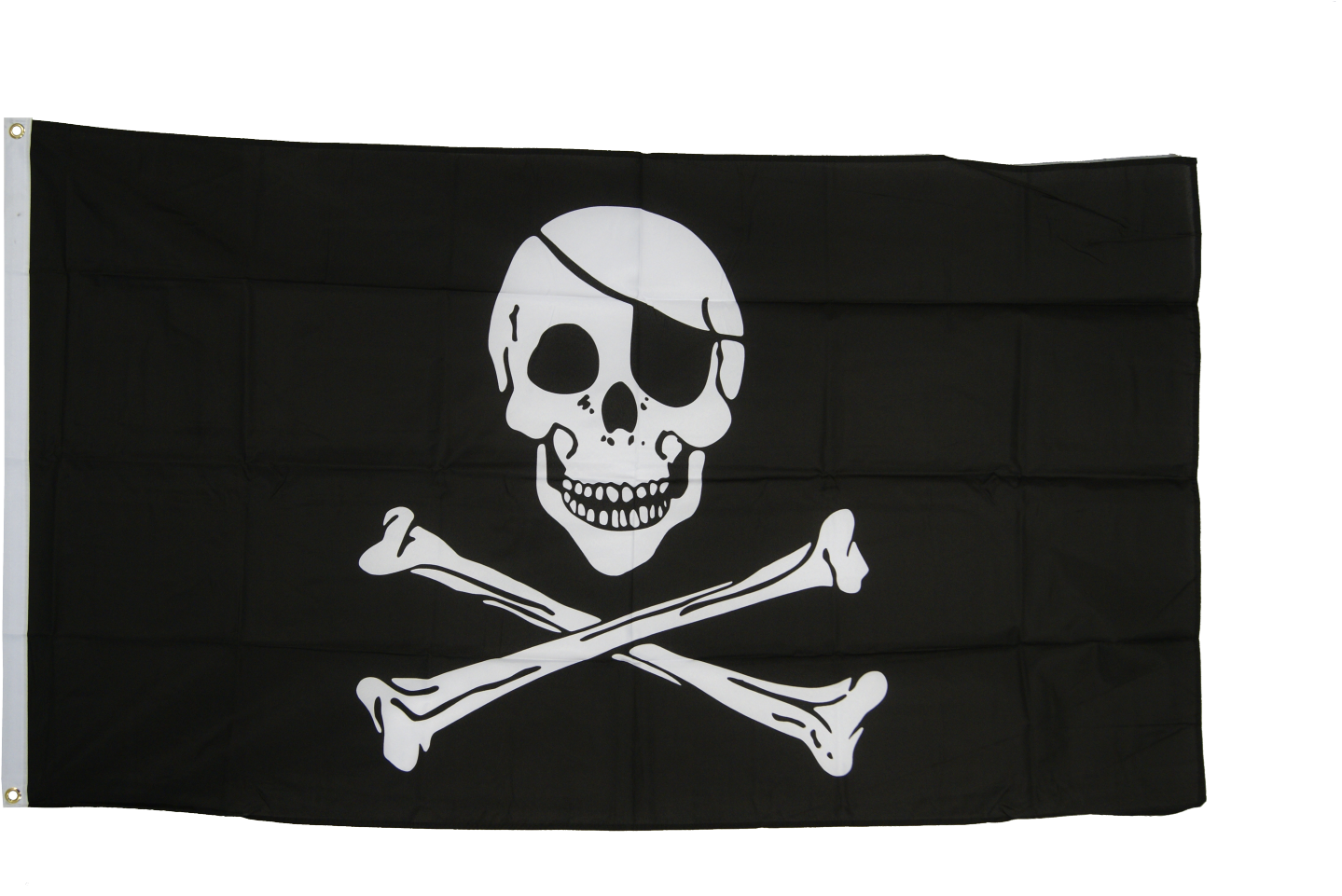 Buy Pirate Skull And Bones Flags At A Fantastic Price - Pirate Flag (1500x998), Png Download