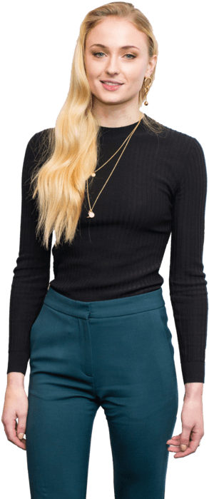 A Transparent Sophie Turner - Sophie Turner Game Of Thrones Sansa (490x736), Png Download