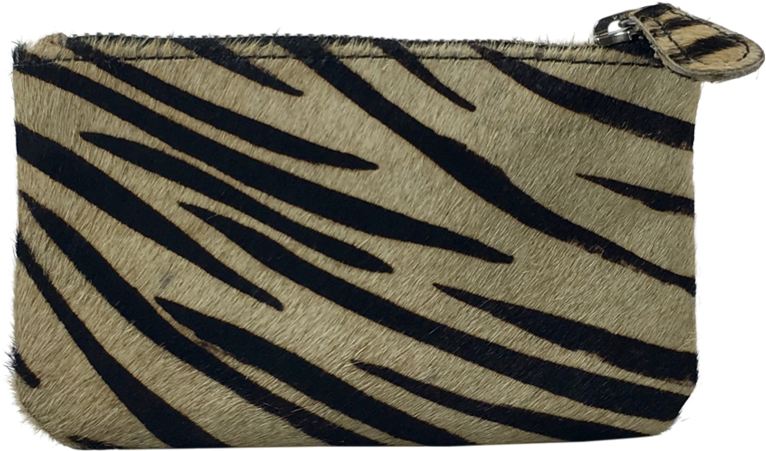 Zebra Print Leather Purse - Coin Purse (1365x2048), Png Download
