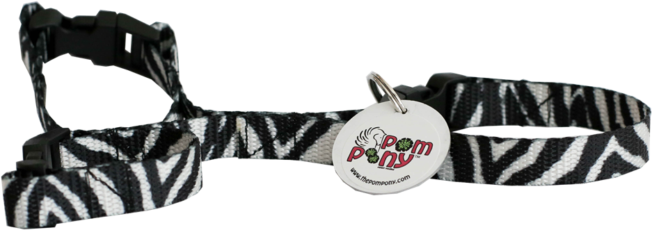 Zebra Print Pom Pony - Belt (1200x600), Png Download