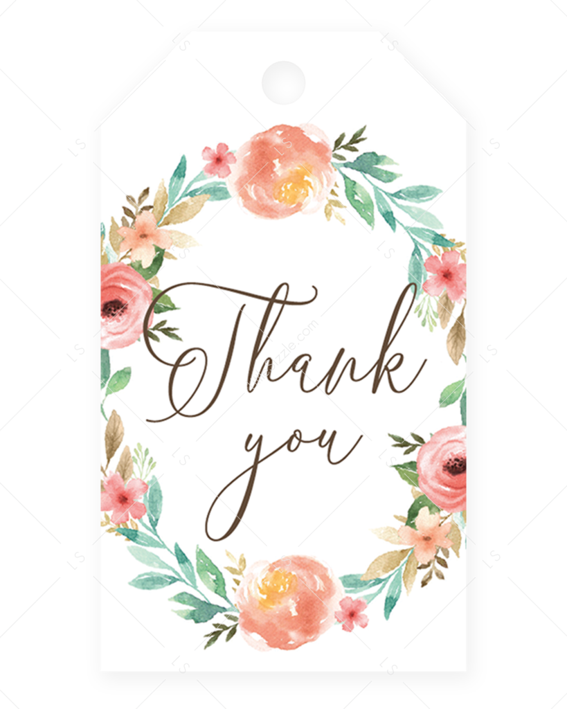 Floral Favor Tag Template Download By Littlesizzle - Christmas Card (819x1024), Png Download