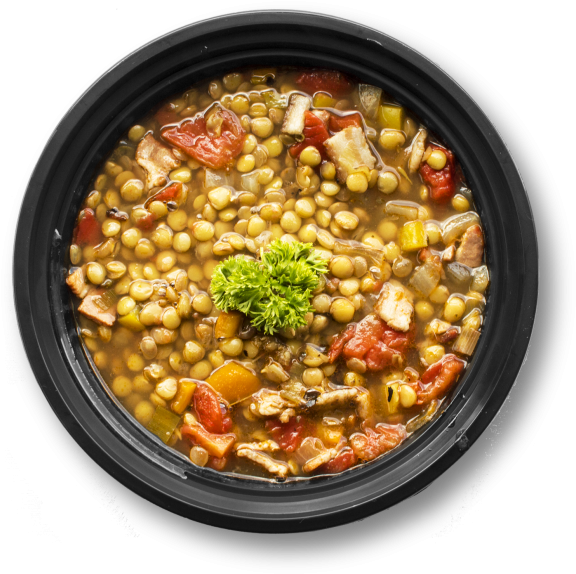 Lentil Soup - Chickpea (866x650), Png Download