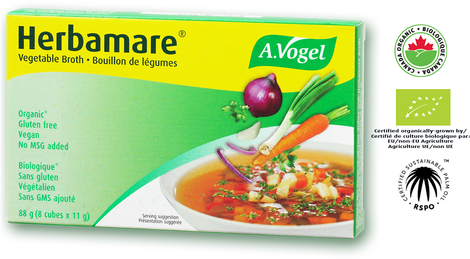 A Herbal And Vegetable Soup Concentrate For Cooking - Herbamare Bouillon (972x800), Png Download