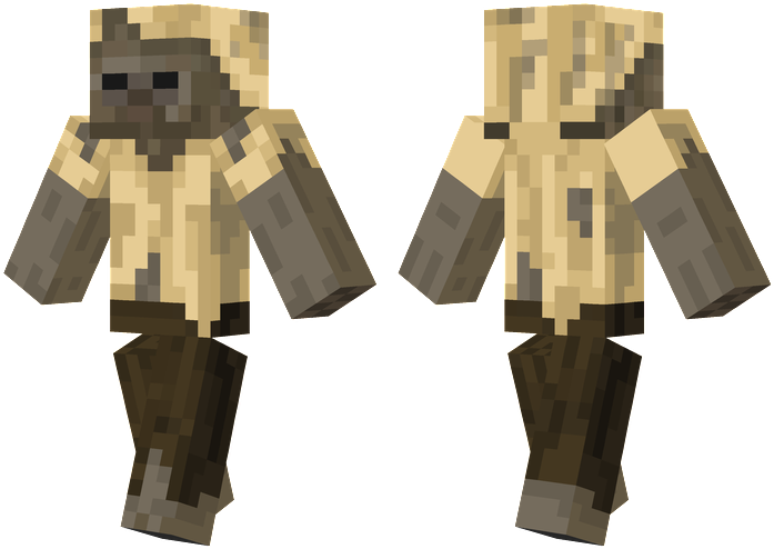 Husk - Minecraft Cool Cactus Skin (716x514), Png Download