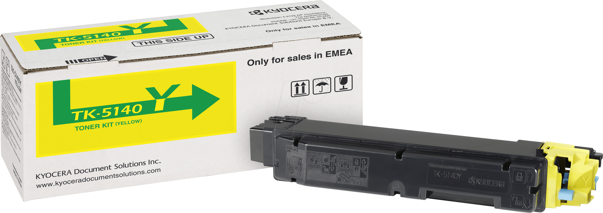 Toner For Kyocera Ecosys M6030cdn, Yellow Kyocera 1t02nranl0 - Tk 5150 Toner (2362x834), Png Download