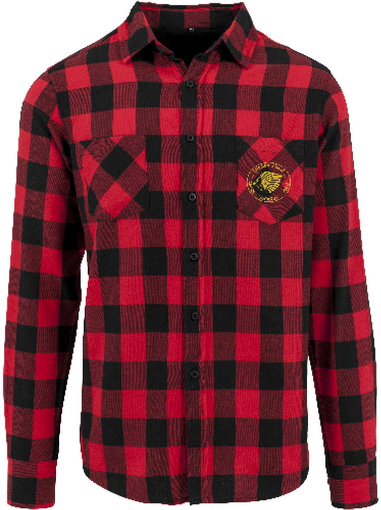 The Lion Head Checked Flannel Shirt - Flanell (1024x1024), Png Download