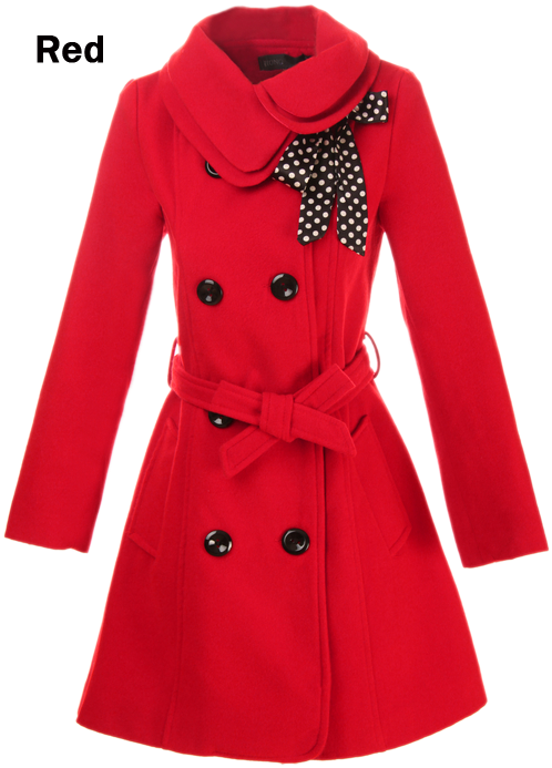 I Love This Peacoat It Comes In Pink, Too - Cerveny Kabaty Pro Holky (533x727), Png Download