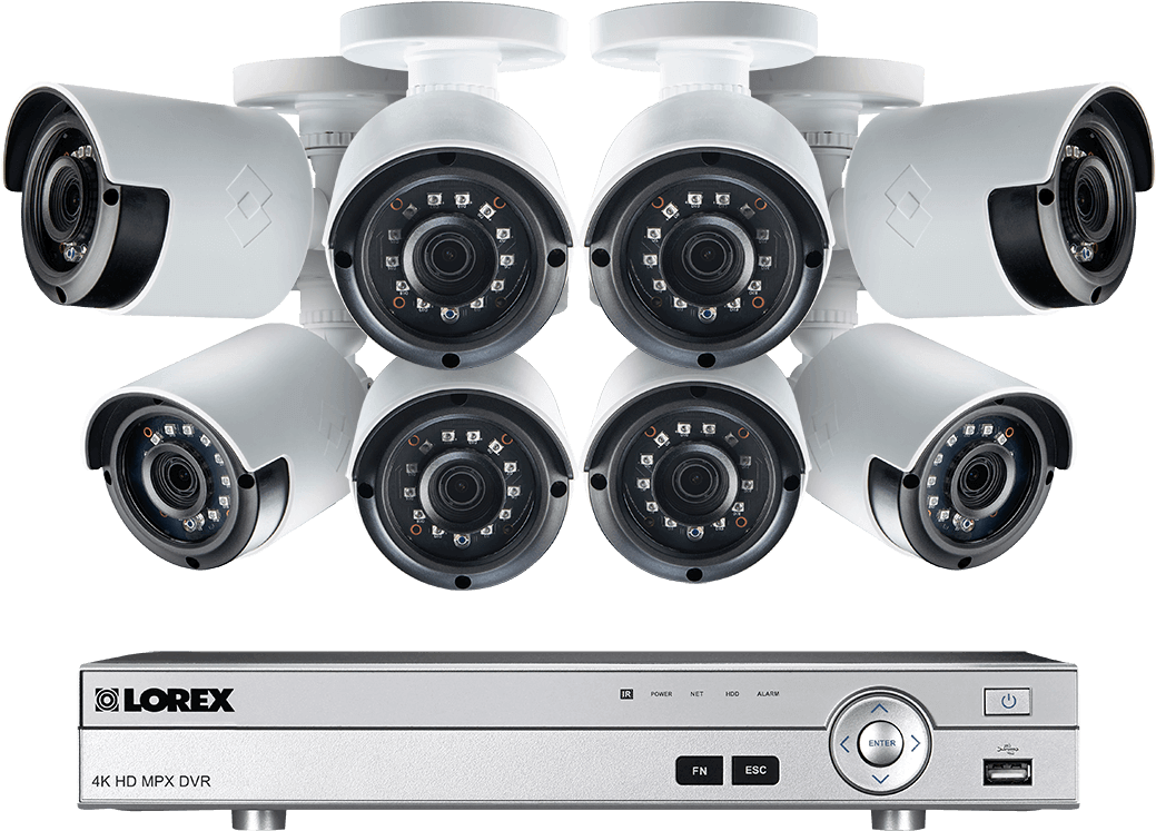 1080p Camera System With 8 Channel Dvr And 8 1080p - Whats It Called When Our Night Owl Security Night Camera (1200x800), Png Download
