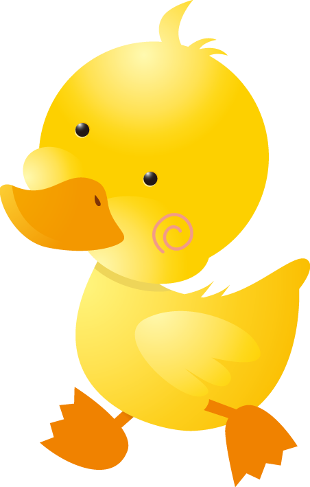 Donald Little Yellow Project Ducks Cartoon - Baby Duck Cartoon (452x709), Png Download
