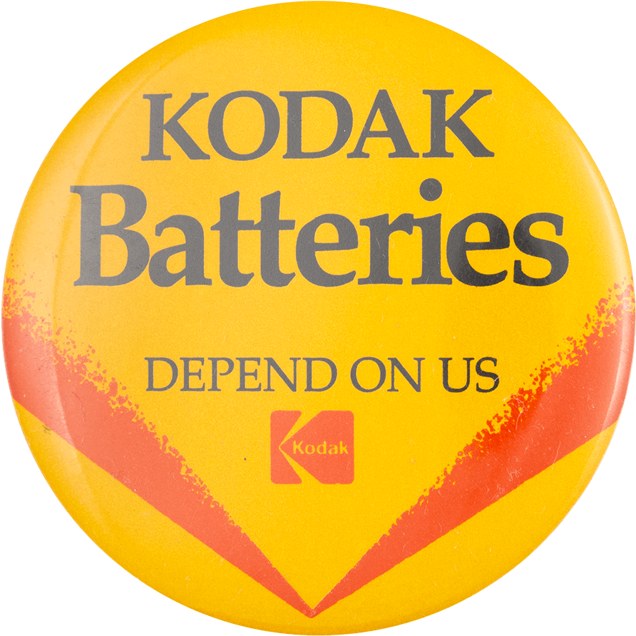 Kodak Batteries Advertising Button Museum - Radar Blitar (1000x994), Png Download