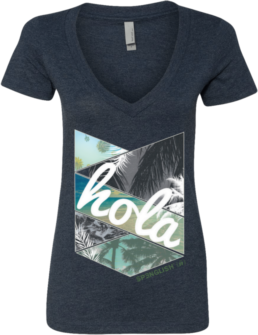 Next Level Ladies' Deep V Neck T Shirt (1155x1155), Png Download