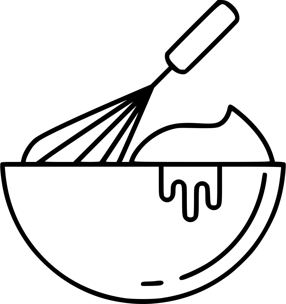 Png File Svg - Whisk And Bowl Clipart (920x980), Png Download