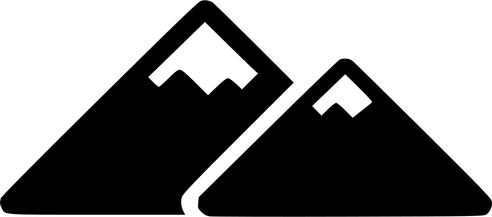 Mountains Svg Line - Sign (980x434), Png Download