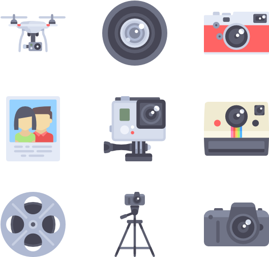 Camera And Accesories - Camera (600x564), Png Download