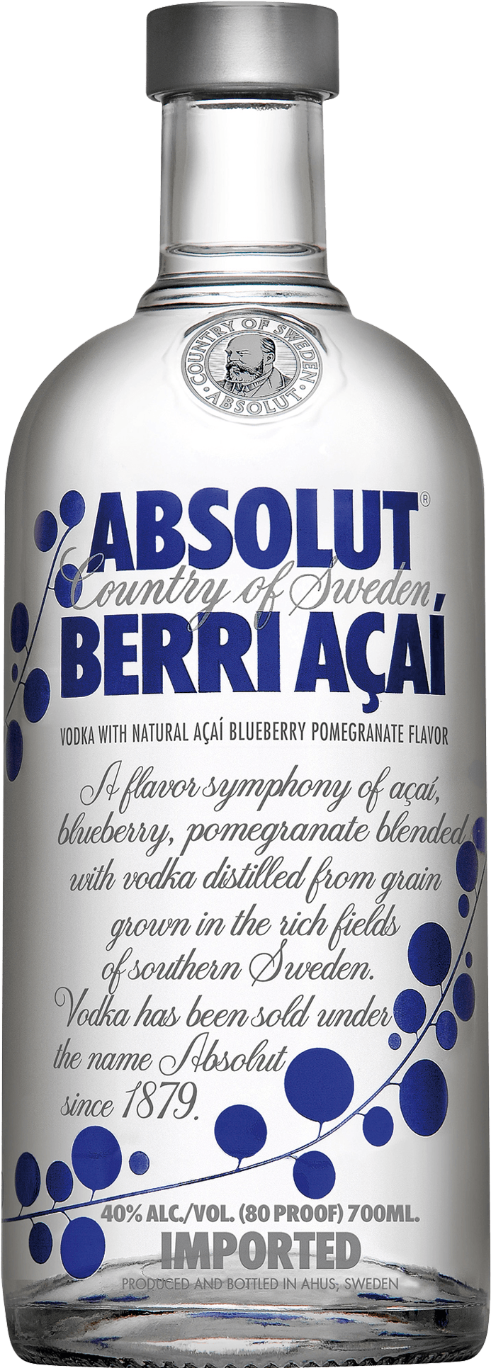 Absolut Berri Acai - Absolut Vodka Blueberry (2000x2000), Png Download