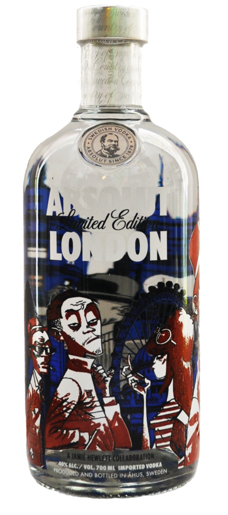 Vodka Absolut London Lim - Absolut Vodka (464x1079), Png Download