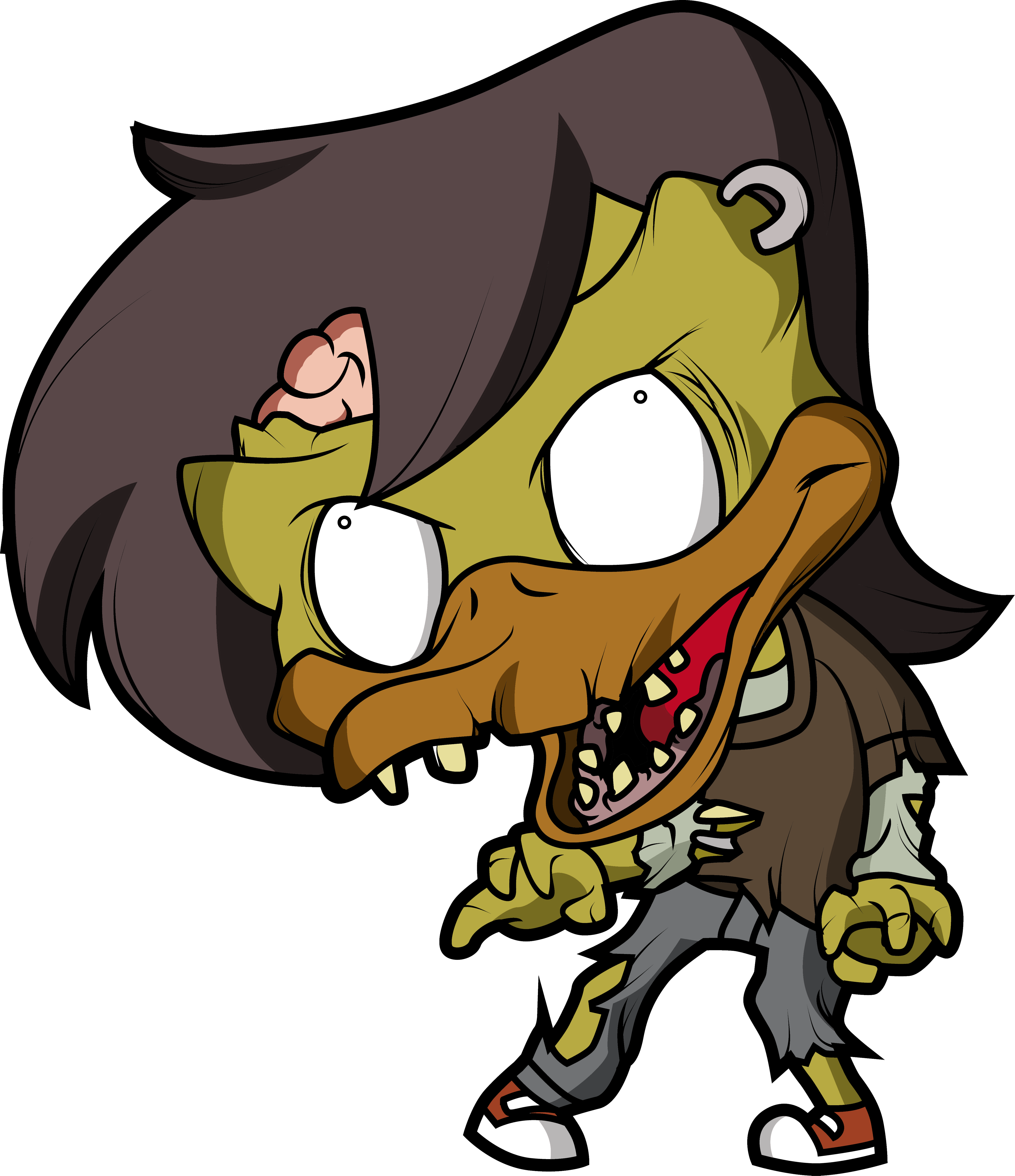 ← Happy Halloween - Cartoon (4500x5211), Png Download